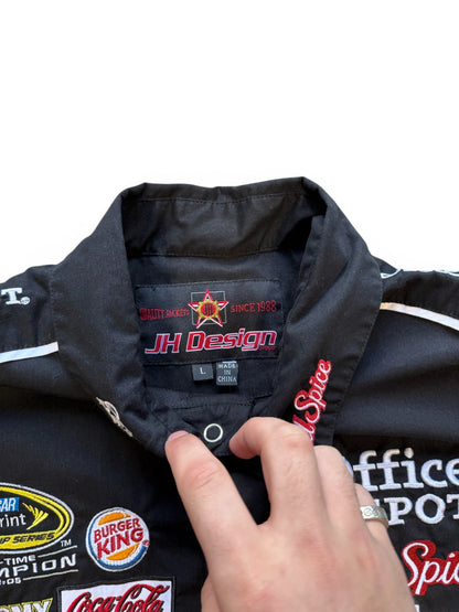 (L) Vintage NASCAR Jeff Hamilton Button-Up Shirt