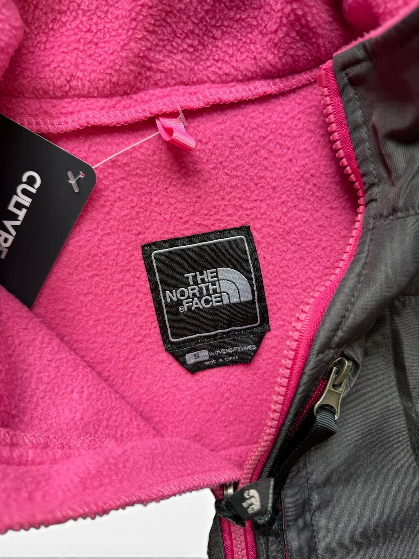 (Womens S) Vintage The North Face Delani Pink Fleece Jacket