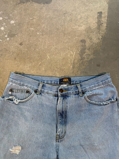 (33W) Route 66 Faded Jorts