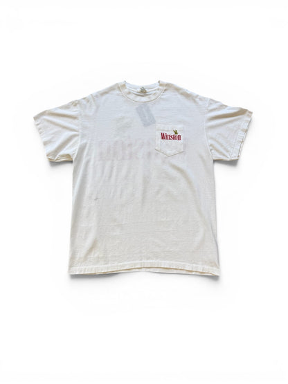 (XL) Vintage 90s Winston Racing White T-Shirt