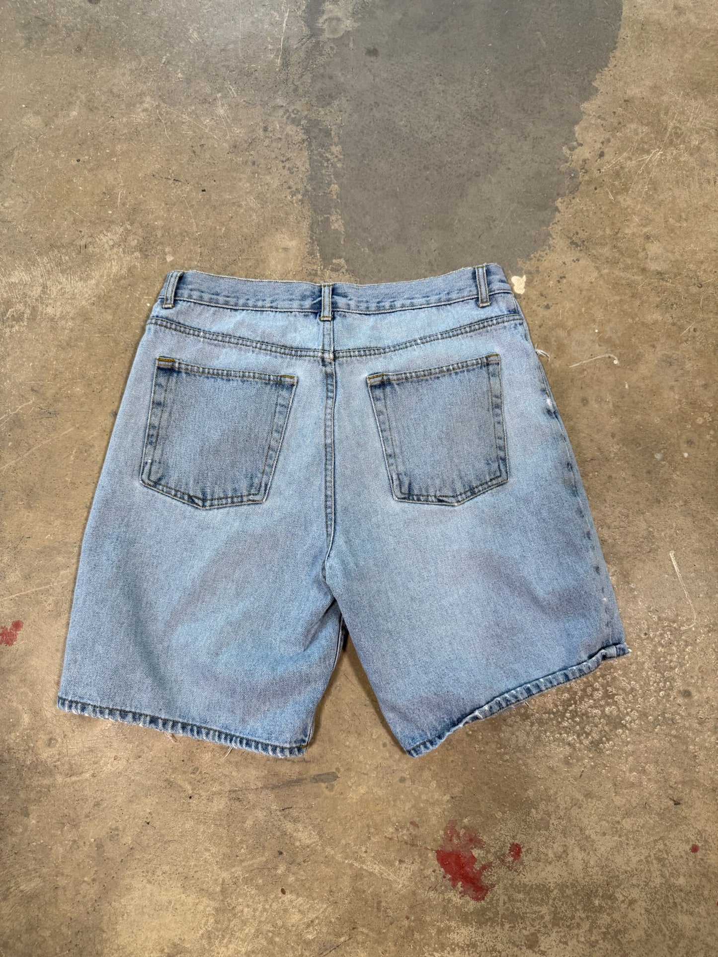 (33W) Route 66 Faded Jorts