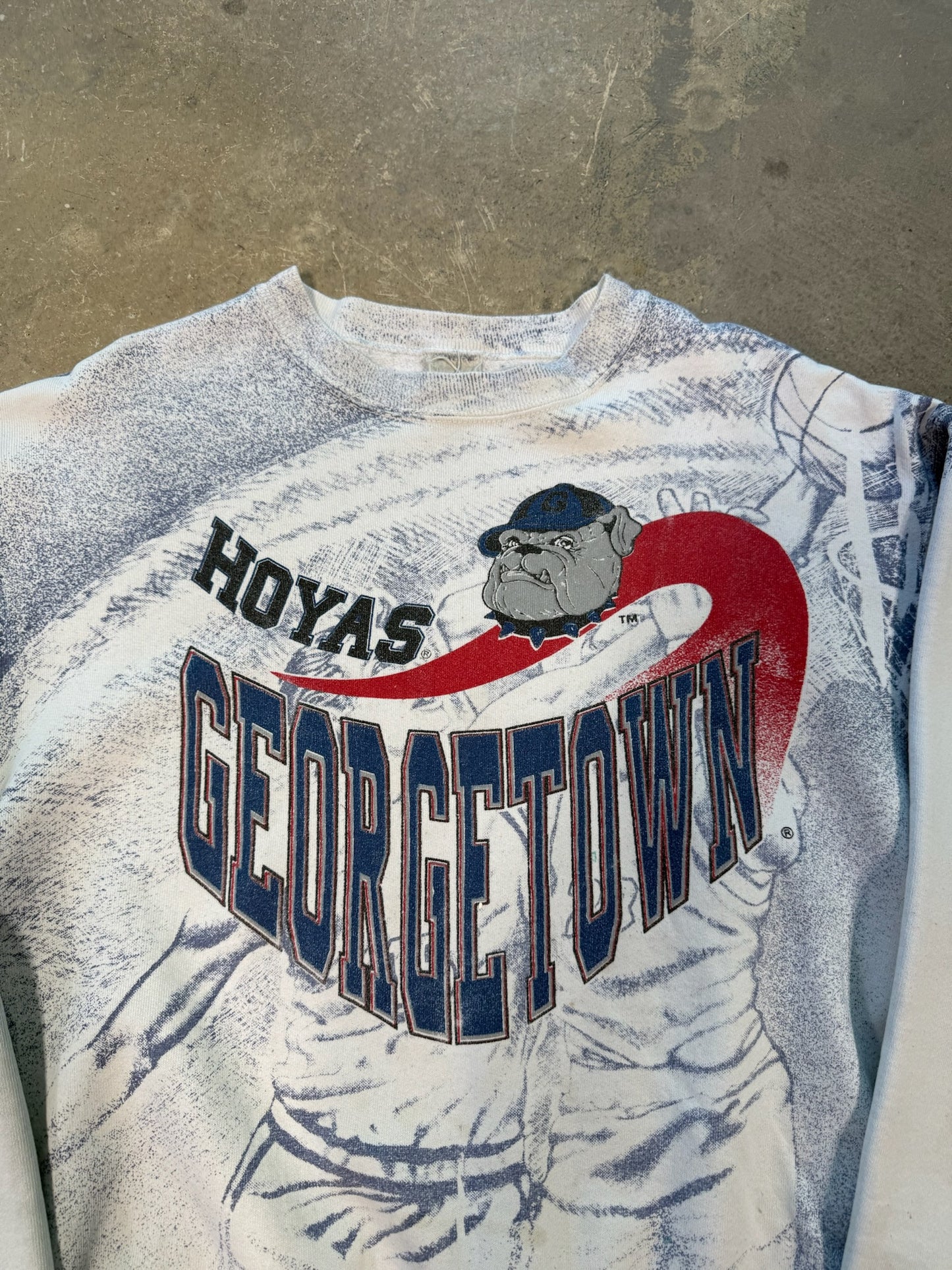 (L) 90’s Georgetown Hoyas Basketball Crewneck