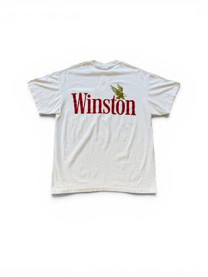(XL) Vintage 90s Winston Racing White T-Shirt