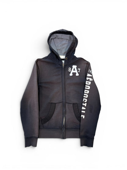 (L) Y2K Aeropostale Faded Zip Up Sweater
