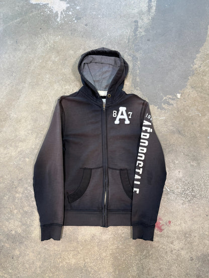 (L) Y2K Aeropostale Faded Zip Up Sweater