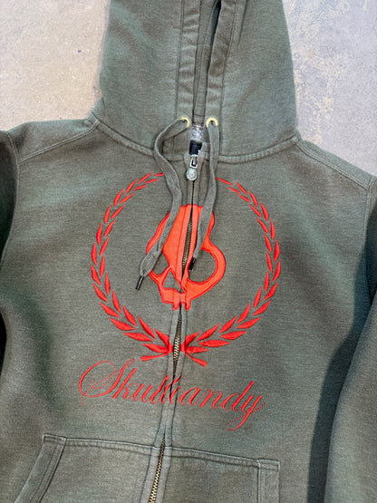(S) Y2K Skull Candy Zip Up Hoodie