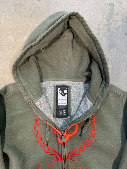 (S) Y2K Skull Candy Zip Up Hoodie