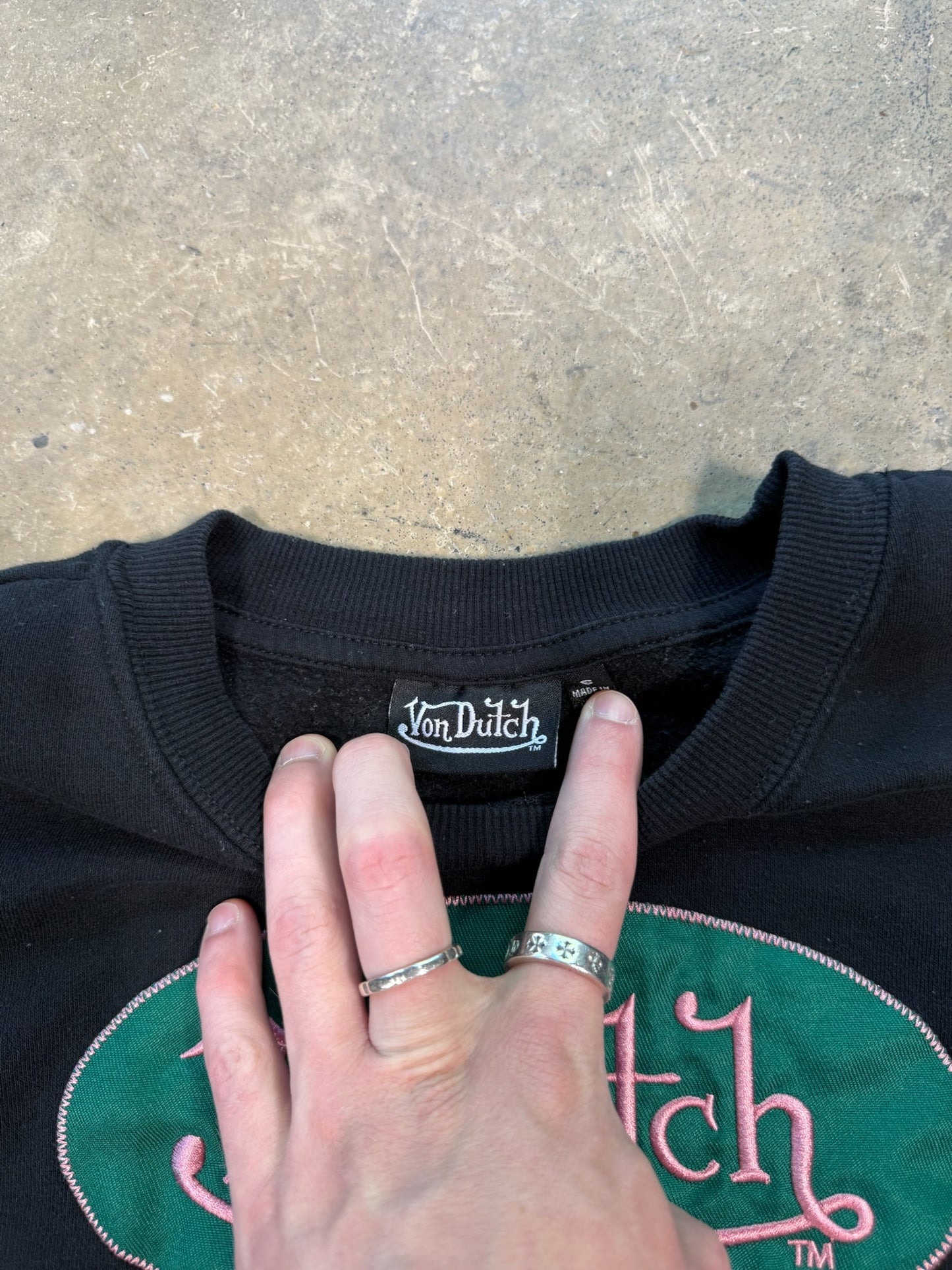 (S) Von Dutch Black Crewneck