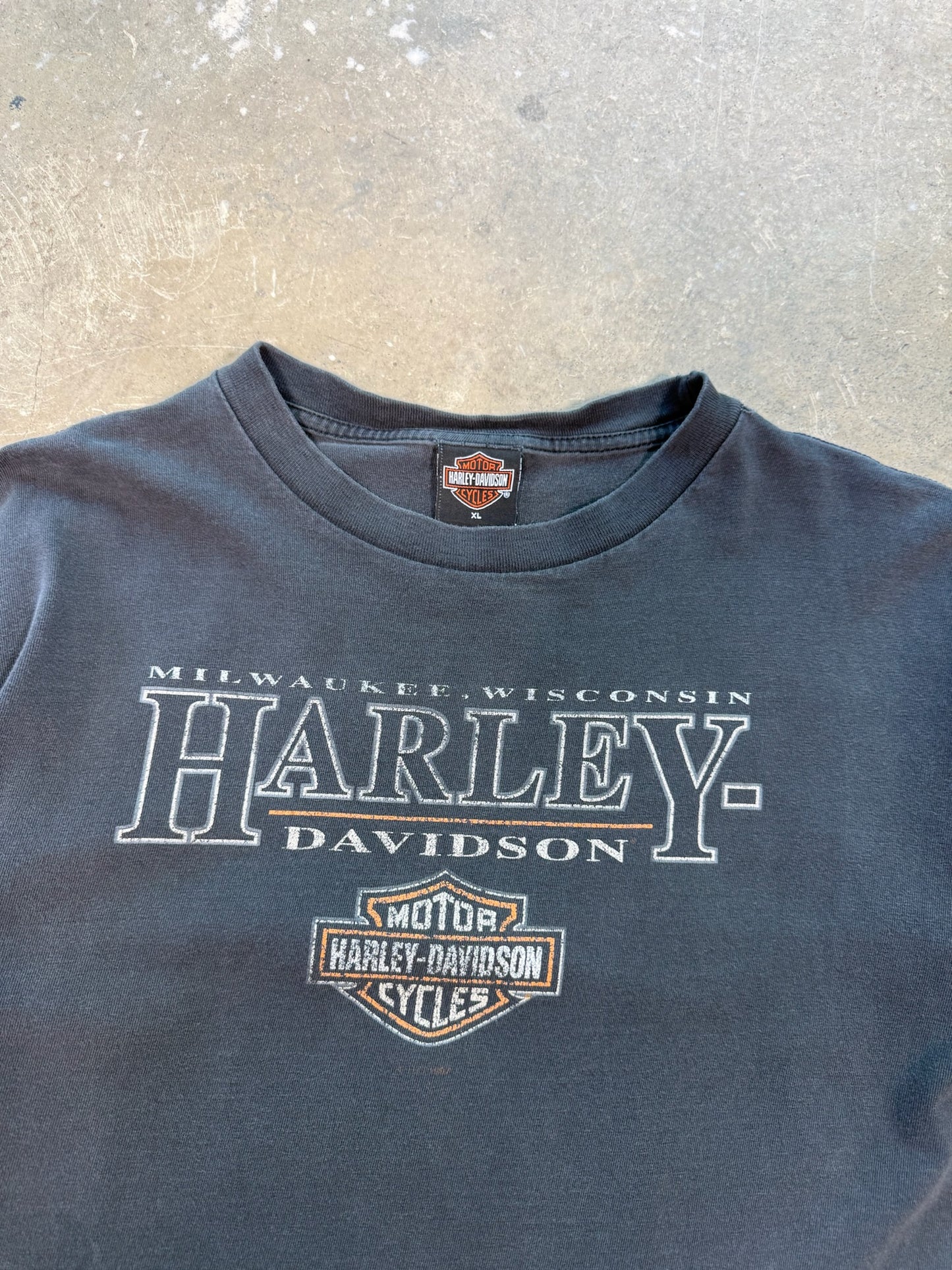 (XL) Faded House Of Harley Tee