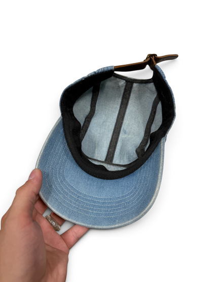 Supreme Embossed Denim Camp Cap