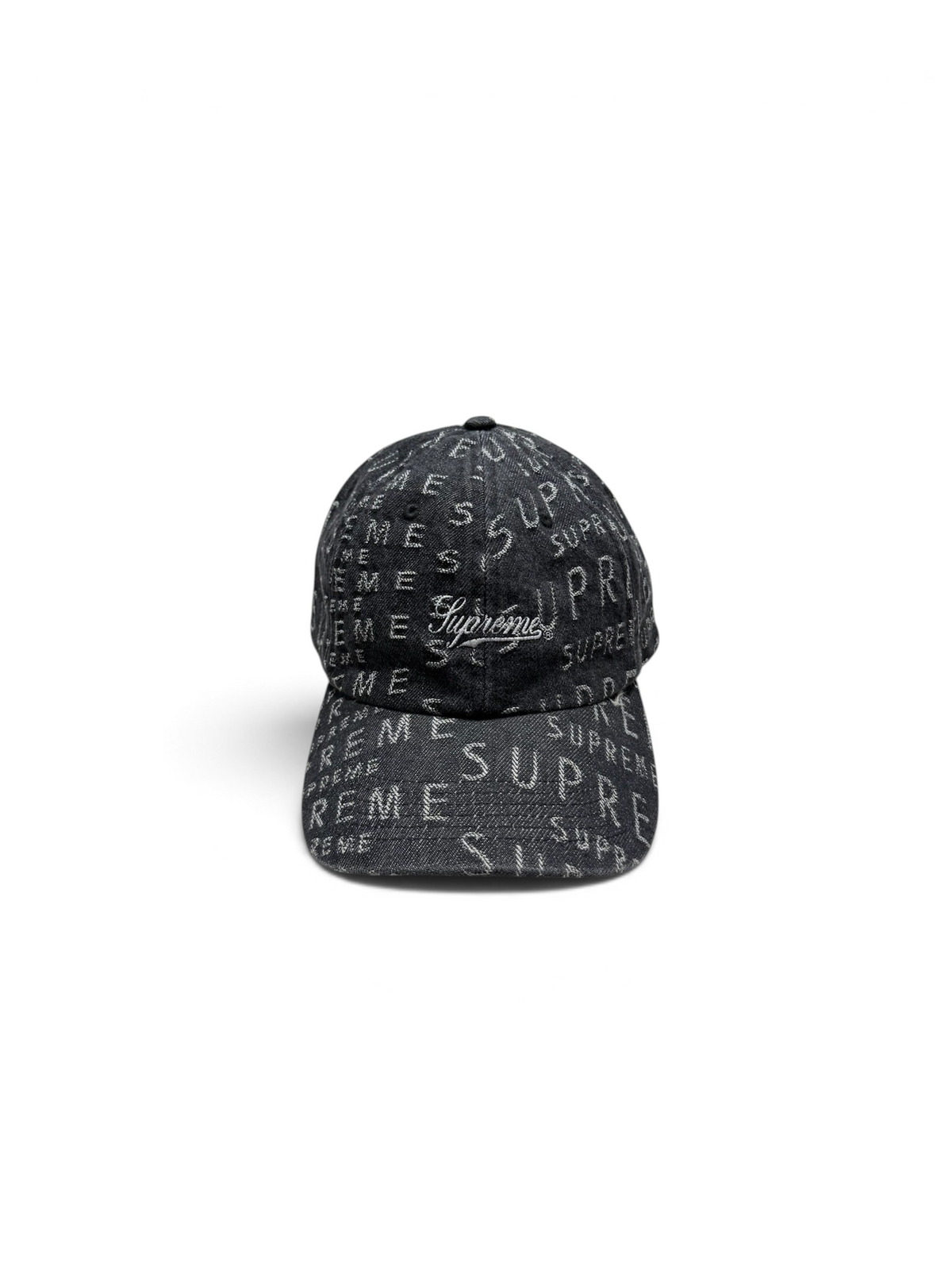 Supreme Warp Jacquard Logos Denim 6-Pan Black