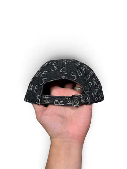 Supreme Warp Jacquard Logos Denim 6-Pan Black