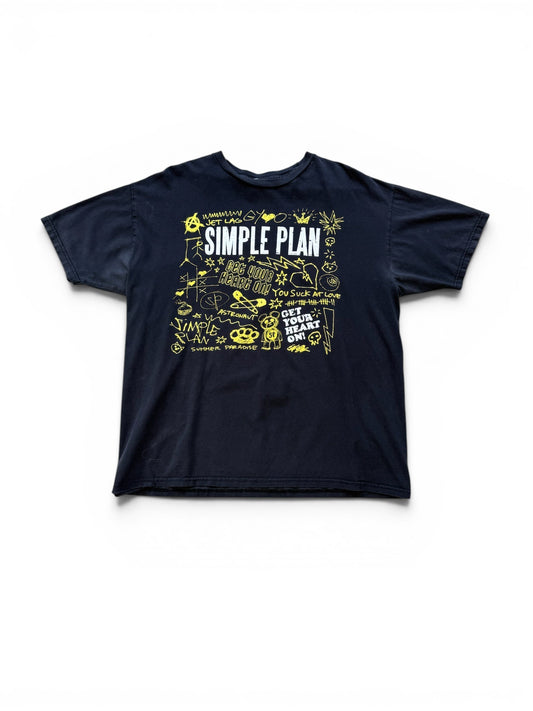 (XL) Vintage Simple Plan Get Your Heart On! T-Shirt
