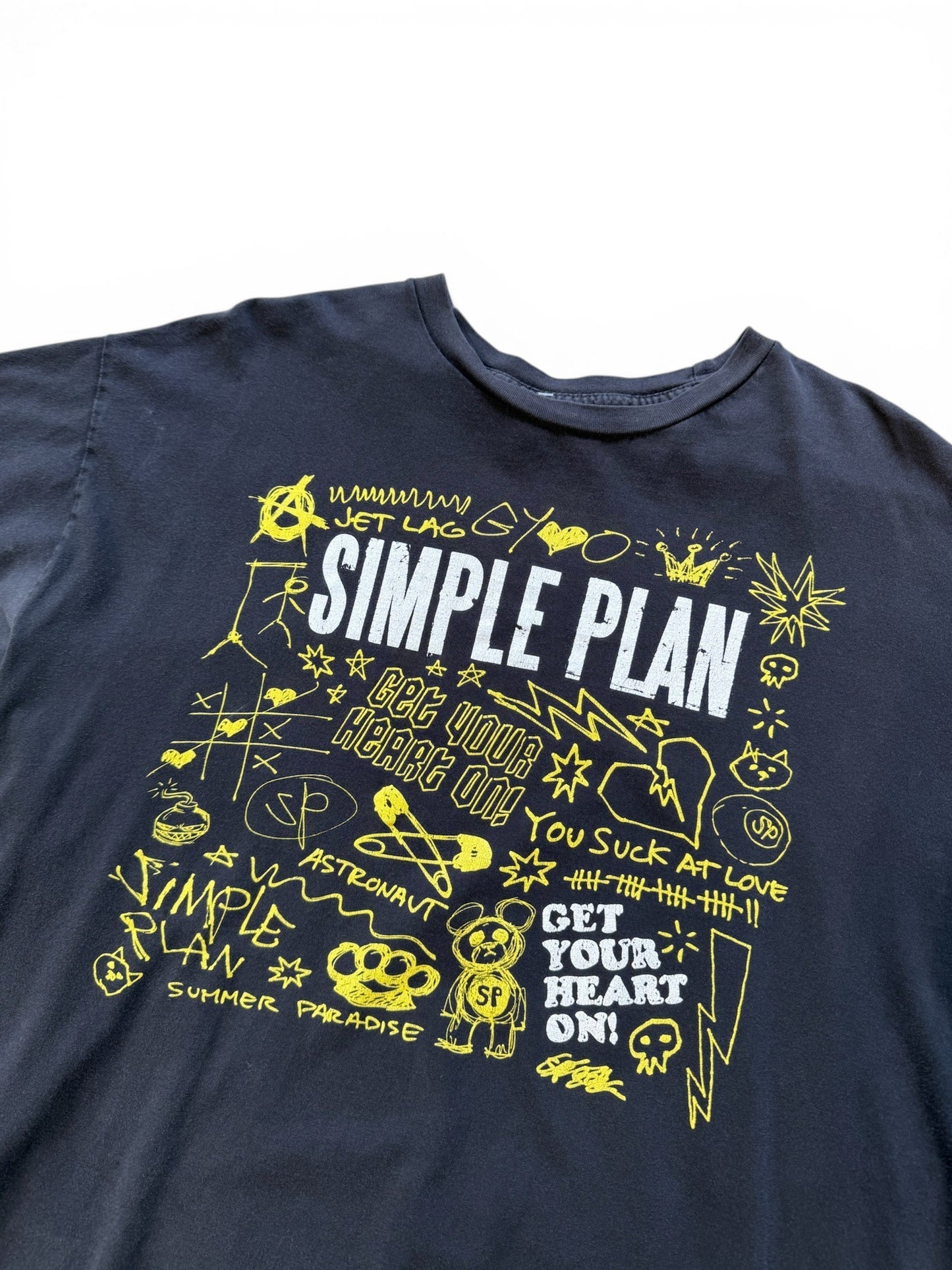 (XL) Vintage Simple Plan Get Your Heart On! T-Shirt