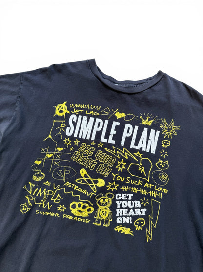 (XL) Vintage Simple Plan Get Your Heart On! T-Shirt
