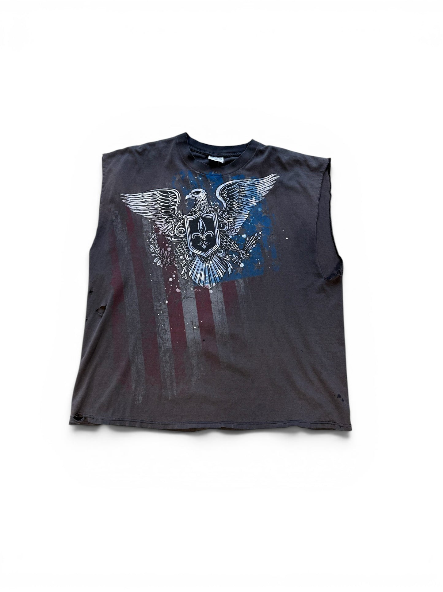 (XXL) Vintage 2000s National Heritage Cutoff T-Shirt