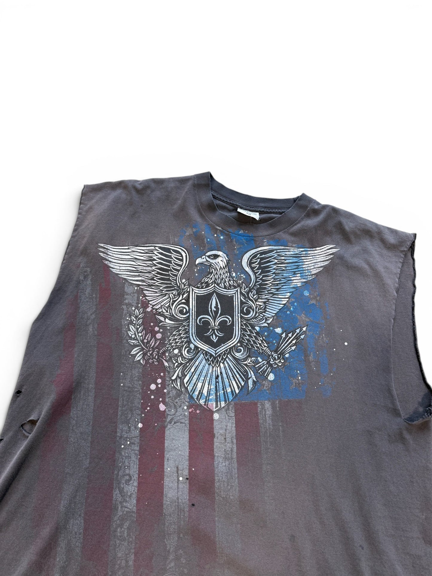 (XXL) Vintage 2000s National Heritage Cutoff T-Shirt