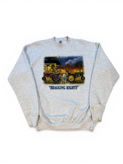 (XL) Vintage 90s Tractor Pull Graphic Crewneck