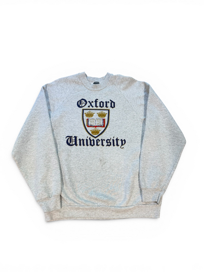 (L) Vintage 90s Oxford University Crewneck