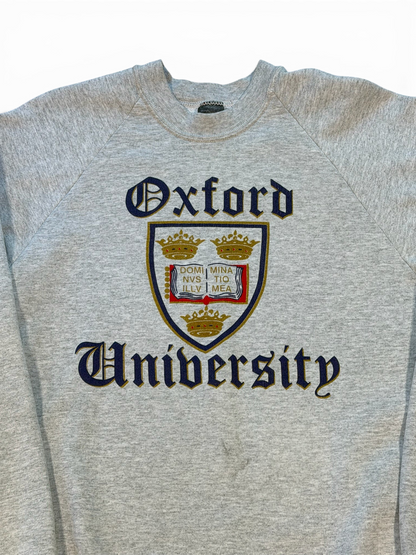 (L) Vintage 90s Oxford University Crewneck