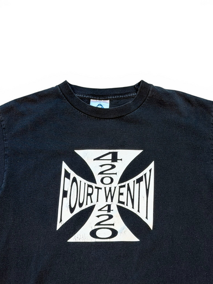 (M) Vintage 420 Iron Cross Tee