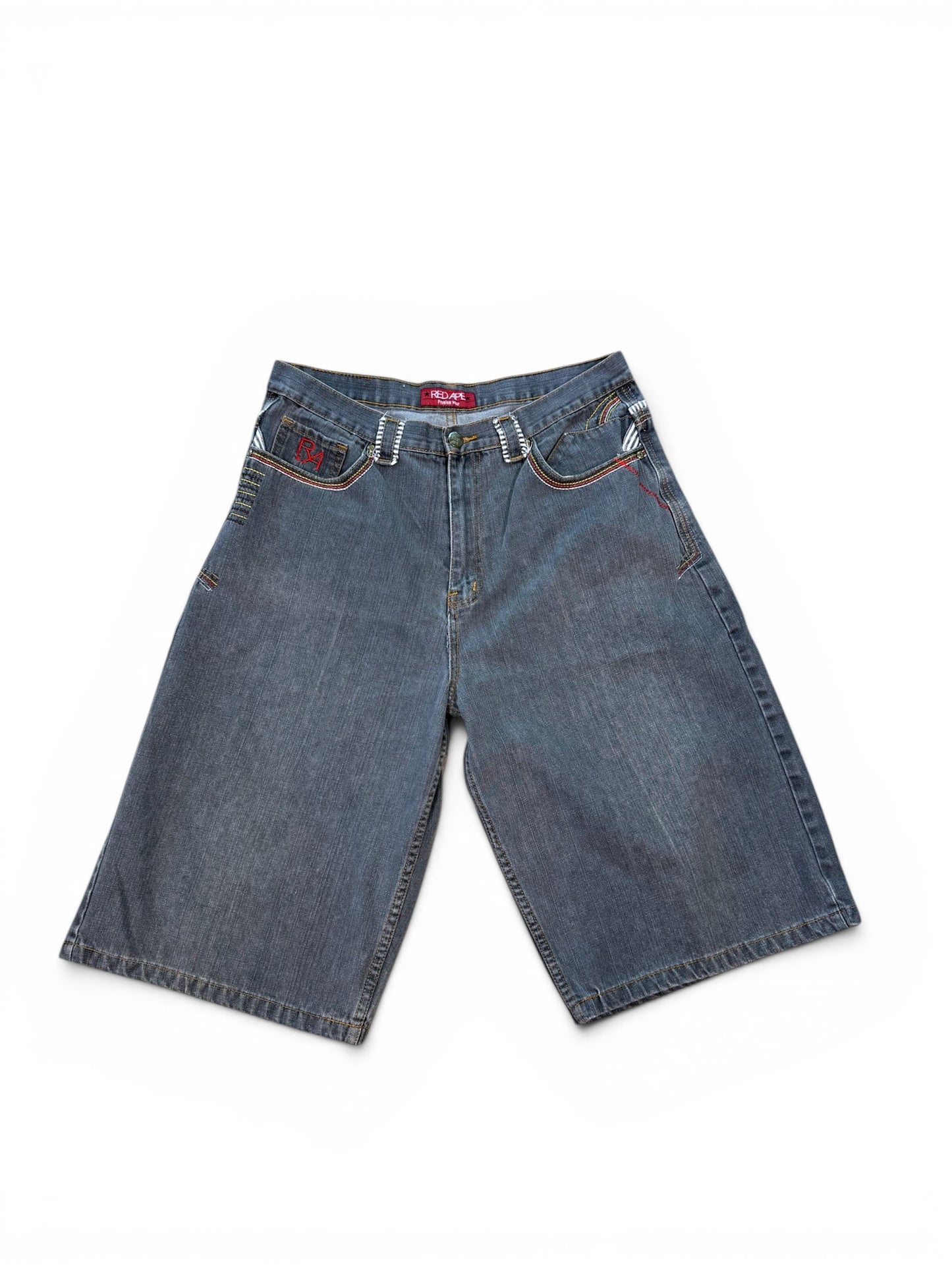 (38W) Y2K Red Ape Denim Jorts
