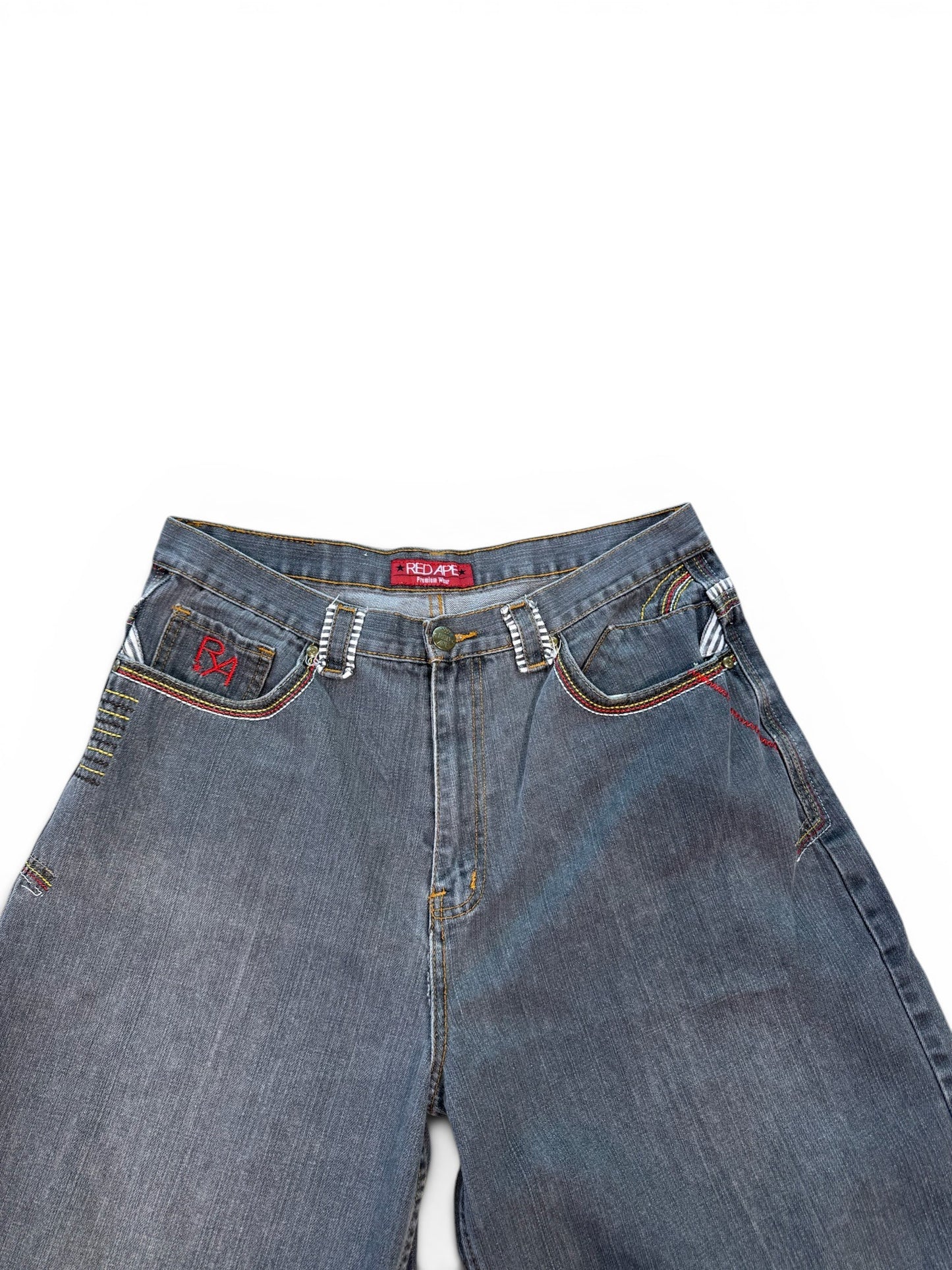 (38W) Y2K Red Ape Denim Jorts