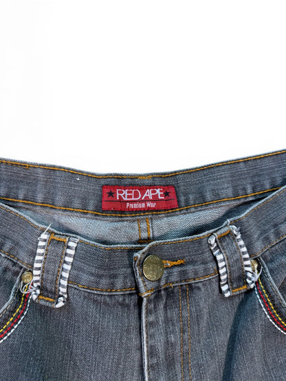 (38W) Y2K Red Ape Denim Jorts