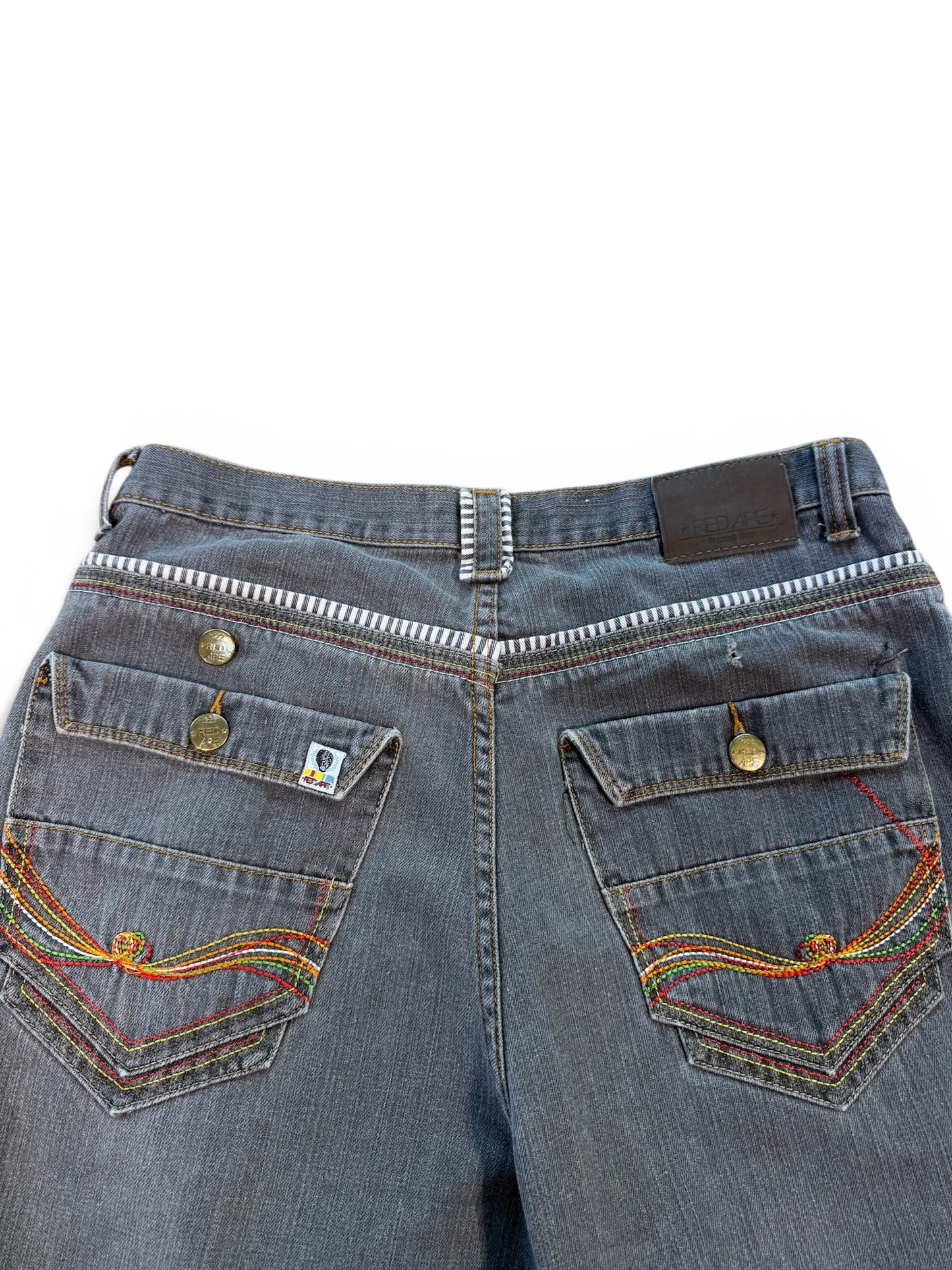 (38W) Y2K Red Ape Denim Jorts