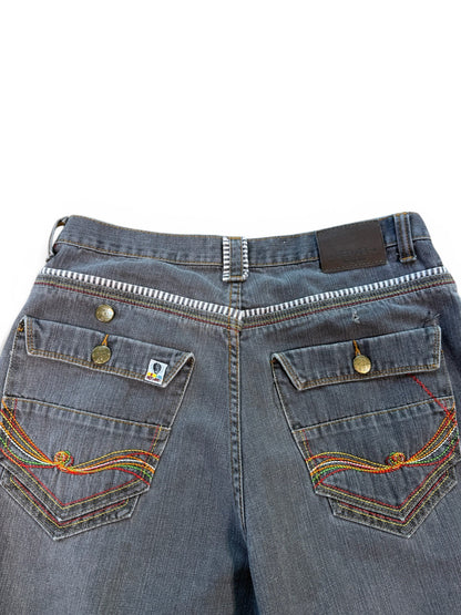 (38W) Y2K Red Ape Denim Jorts