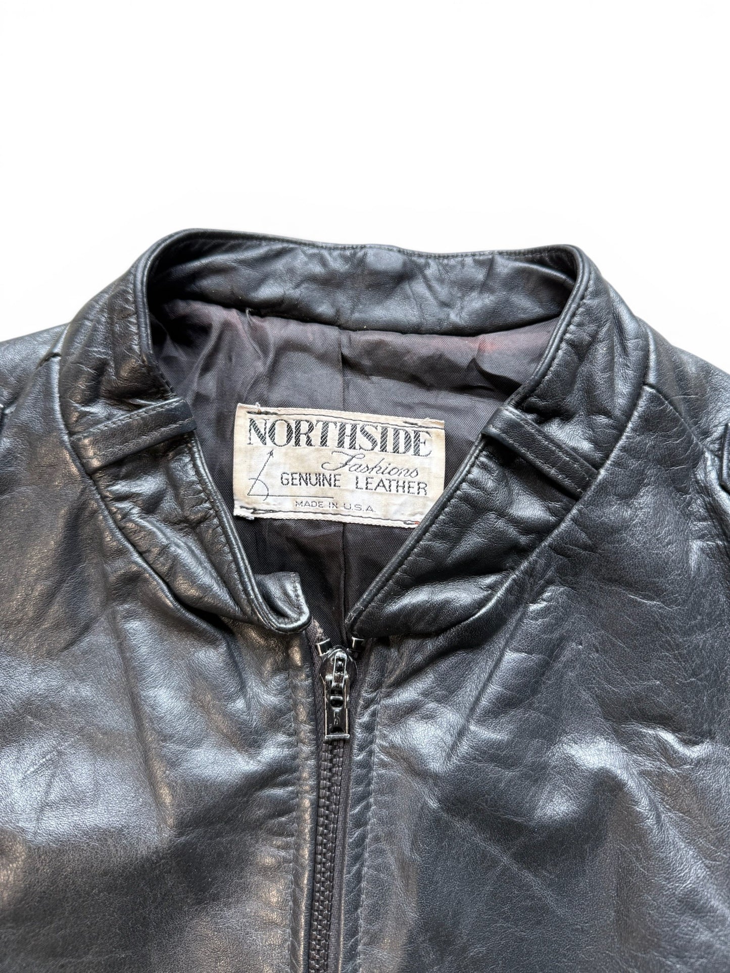 (S) Vintage 90s Northside Leather Jacket