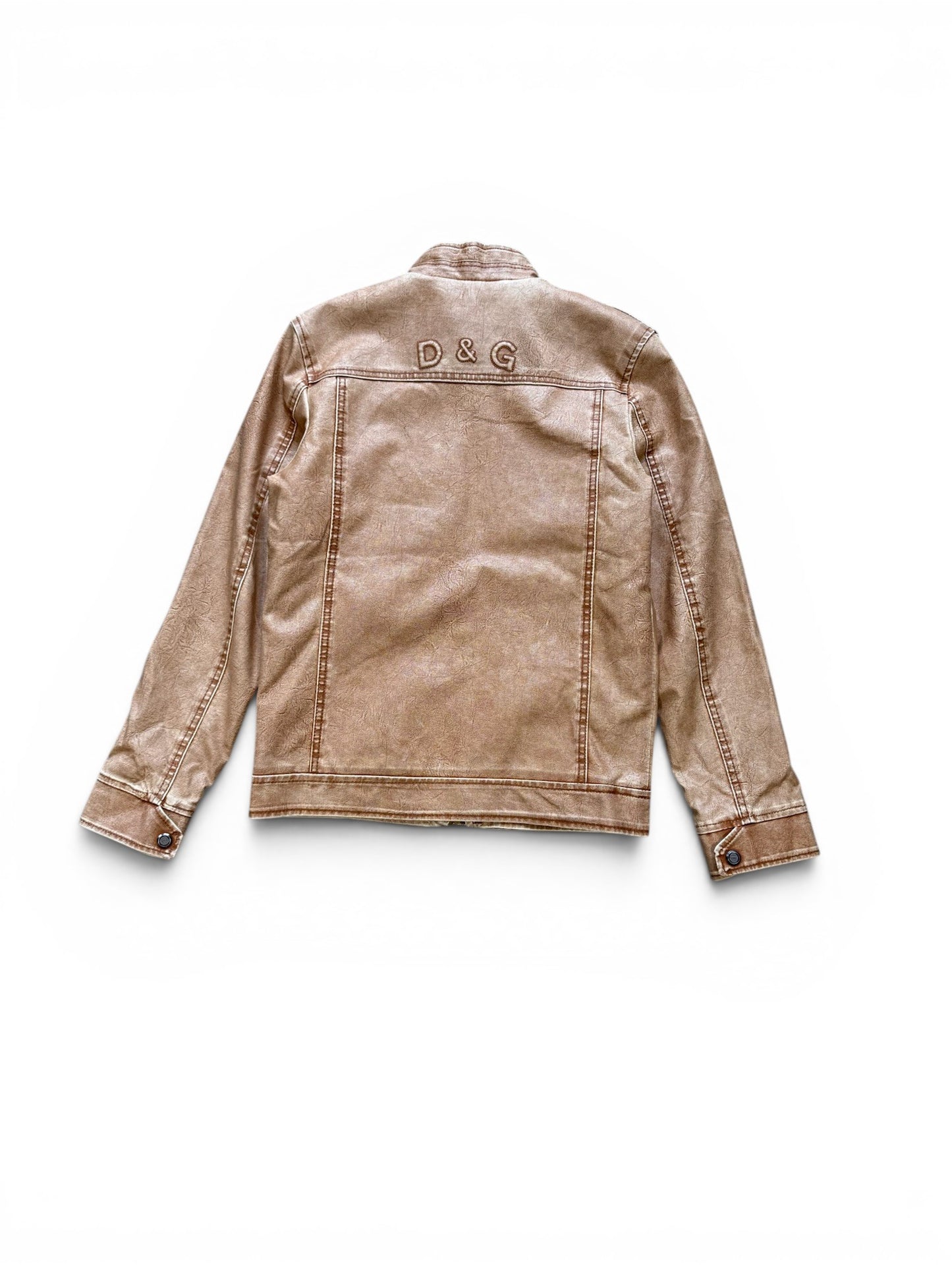 (XL) Vintage 90s Bootleg Dolce & Gabbana Womens Leather Jacket