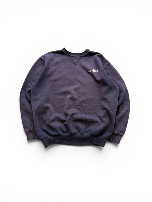 (L) Vintage 90s Carhartt Faded Black Crewneck