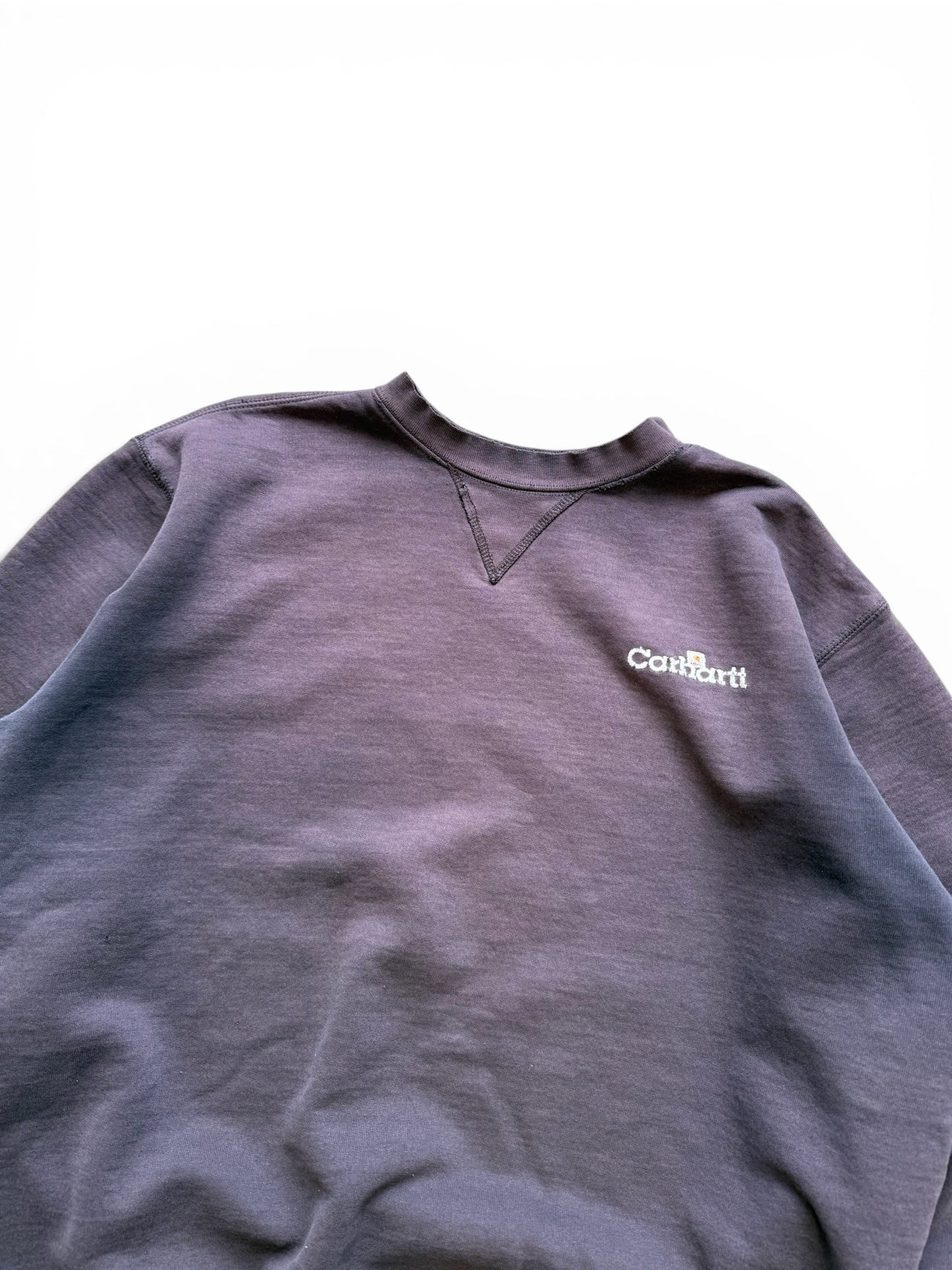 (L) Vintage 90s Carhartt Faded Black Crewneck