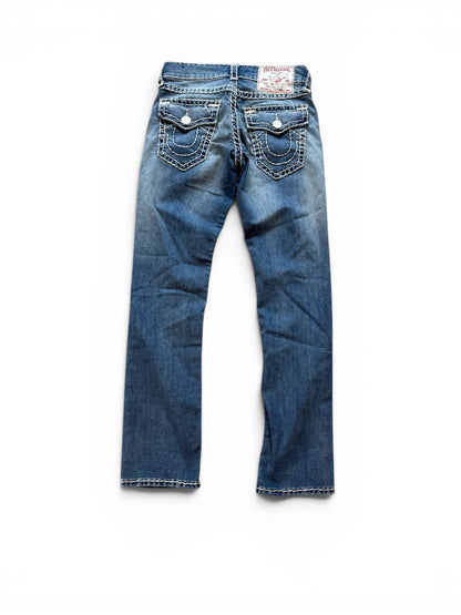(29W) Vintage Y2K True Religion Relaxed Straight Jeans