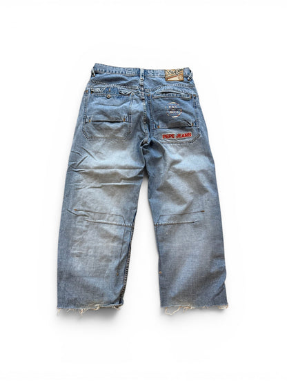 (36W) Vintage Y2K Pepe Zipper Cargo Jeans