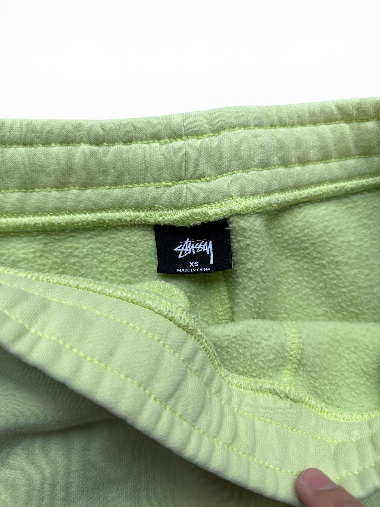 (XS) Stussy Lime Green Sweatpants