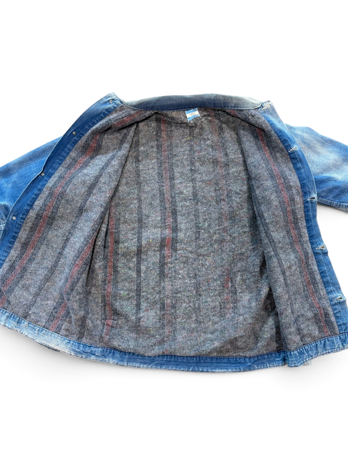 (L Tall) Vintage 1980s Sears Conductors Denim Jacket