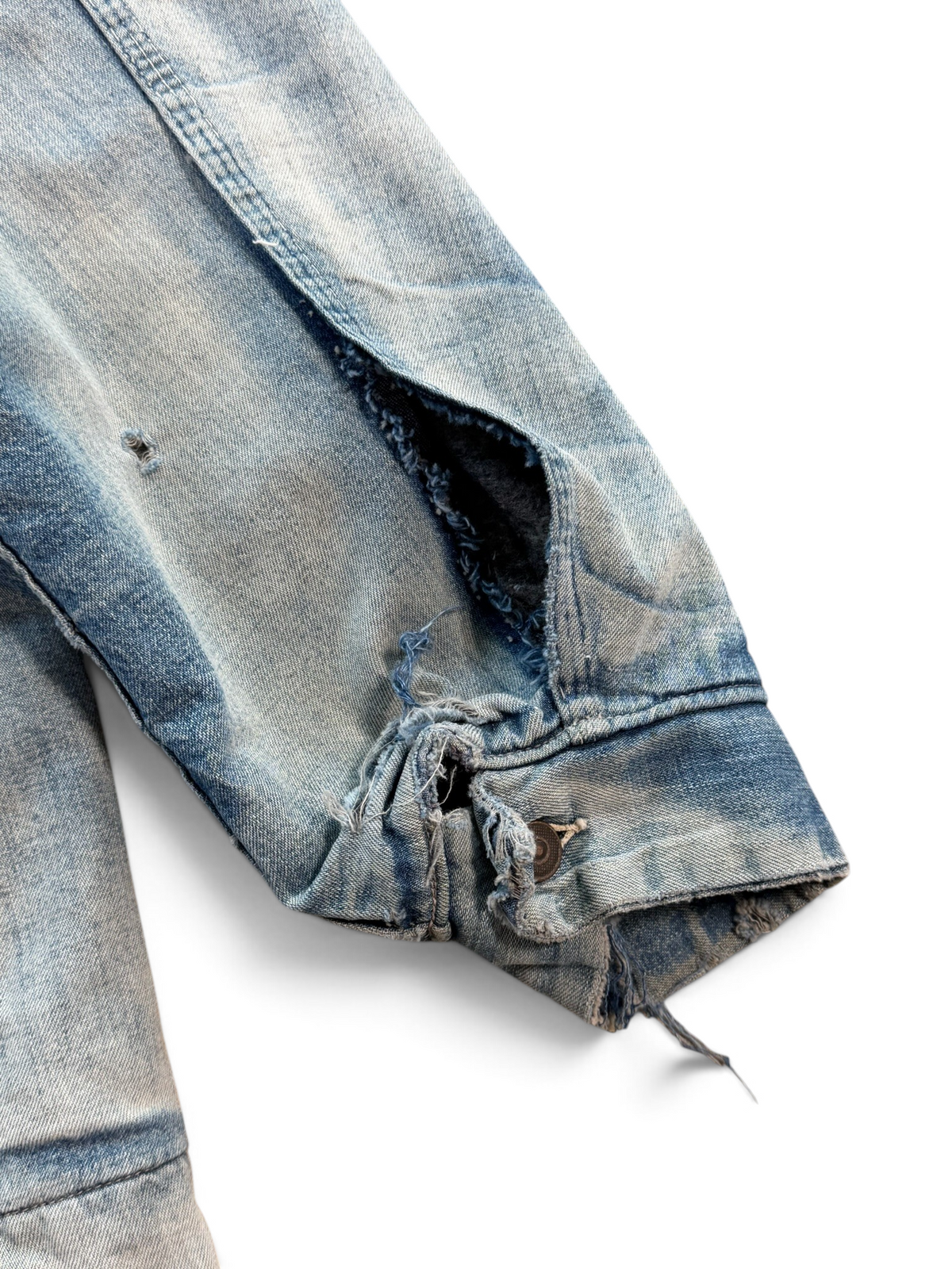 (L Tall) Vintage 1980s Sears Conductors Denim Jacket