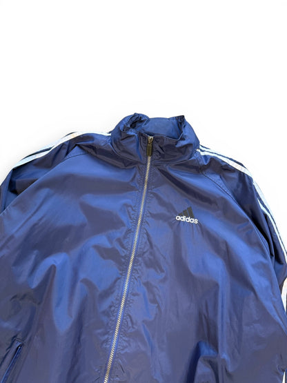 (XL) Vintage Adidas Navy Windbreaker Jacket