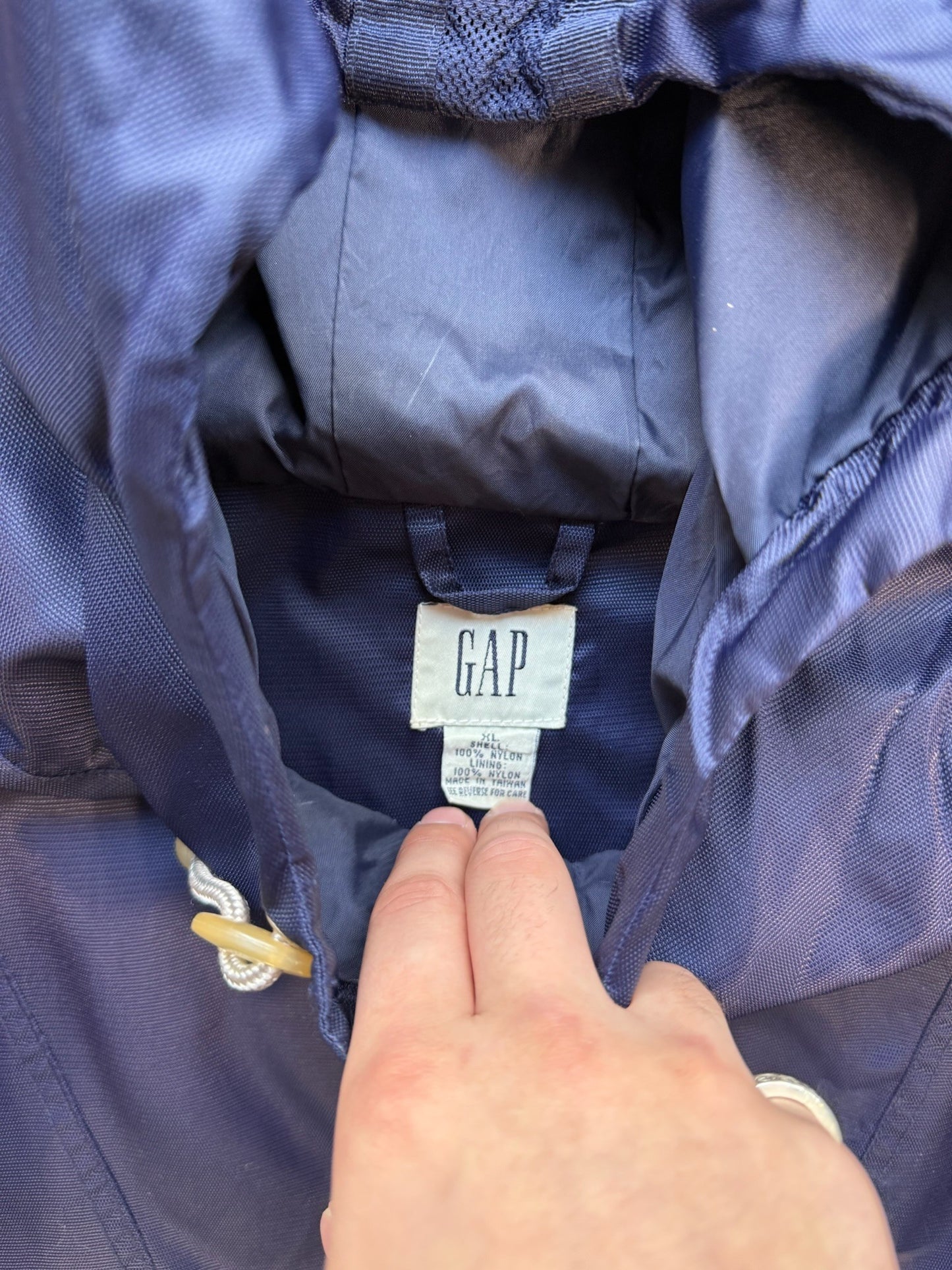 (XL) Vintage 90s GAP Navy Windbreaker Jacket