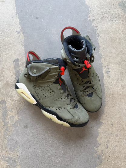 (8.5M) Jordan 6 Travis Scott Olive