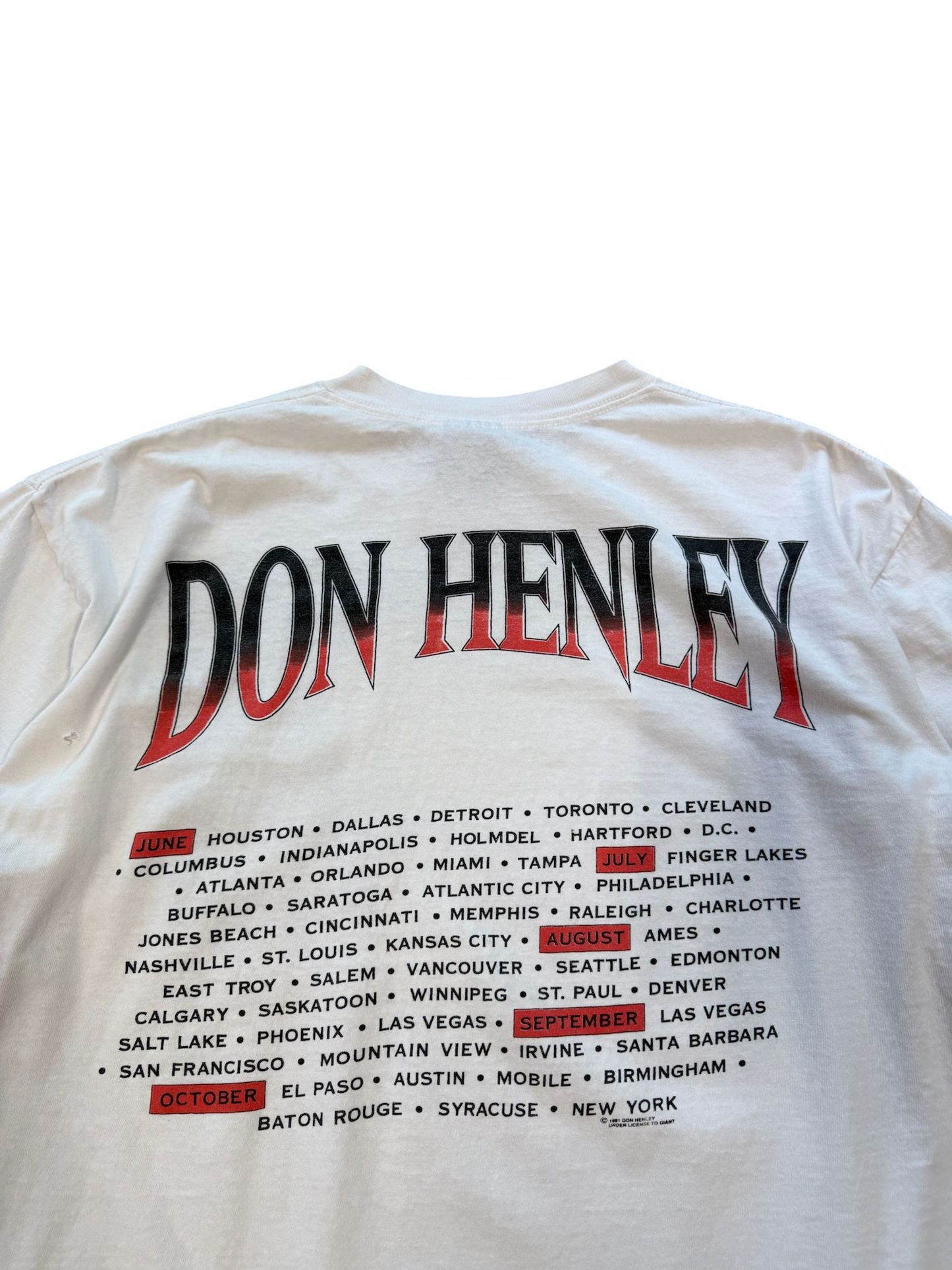(XL) 1991 Don Henley Hotel California Tour Tee