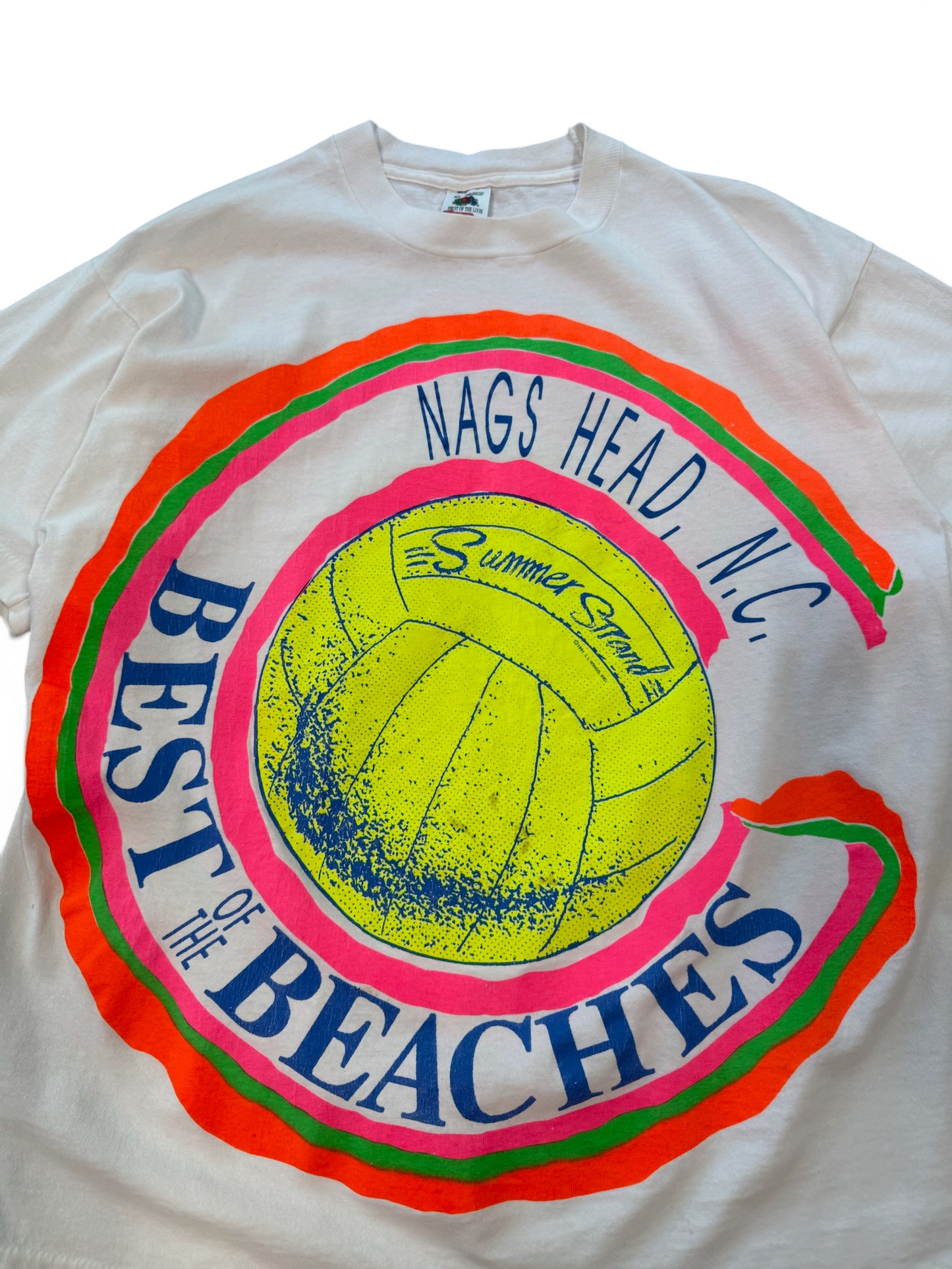 (XL) 1991 Beach Volleyball White Tee
