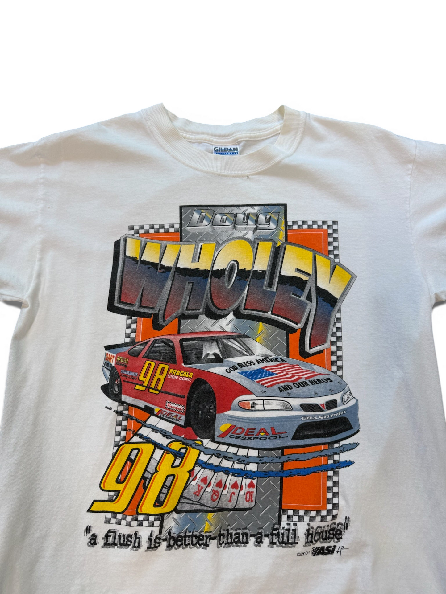 (M) 2001 NASCAR Doug Wholey Tee