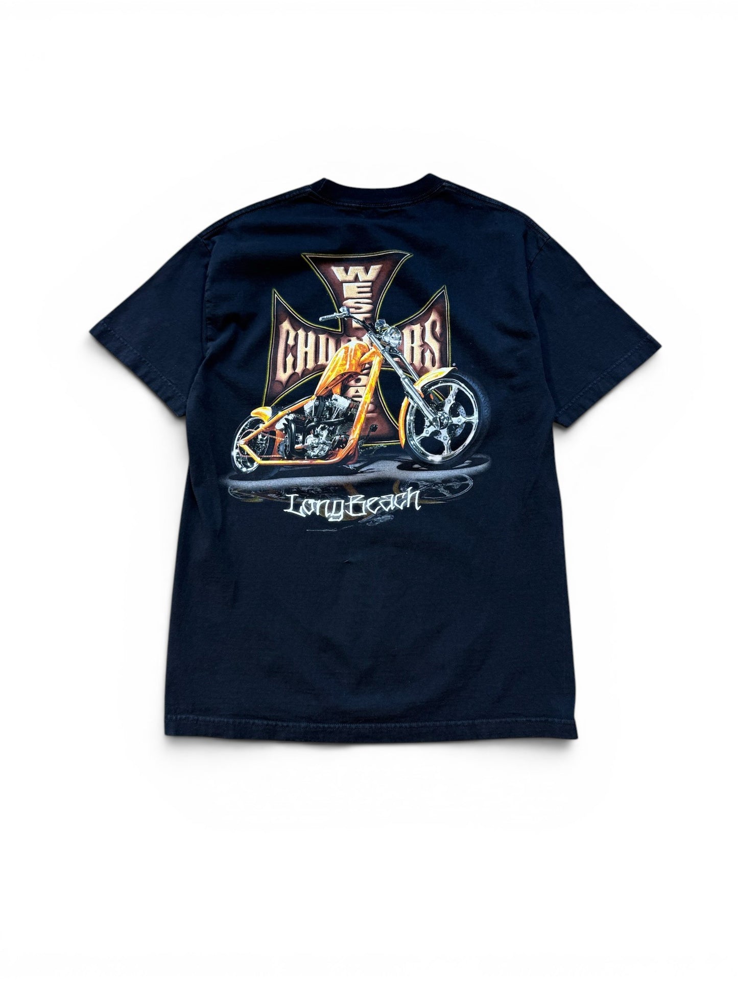 (L) Vintage Y2K West Coast Choppers Jesse James Long Beach Tee