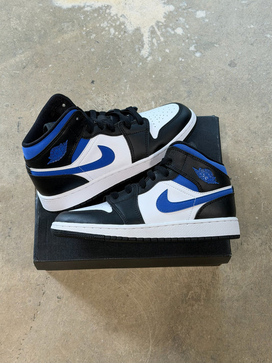 (4.5Y) Jordan 1 Mid White Racer