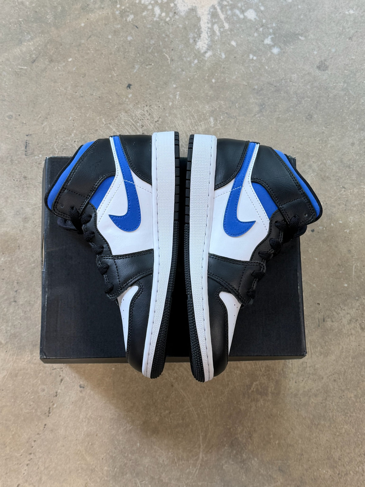 (4.5Y) Jordan 1 Mid White Racer