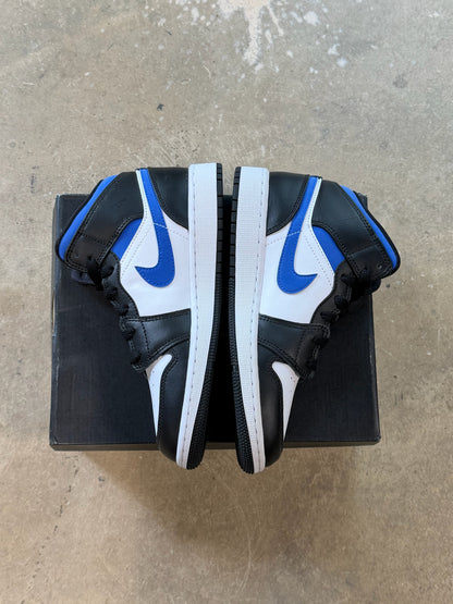 (4.5Y) Jordan 1 Mid White Racer