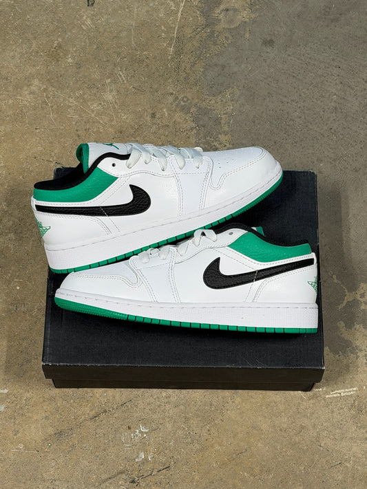 (4Y) Jordan 1 Low Lucky Green